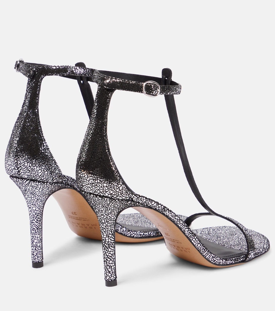 Sandali Einari in pelle metallizzata | Isabel Marant