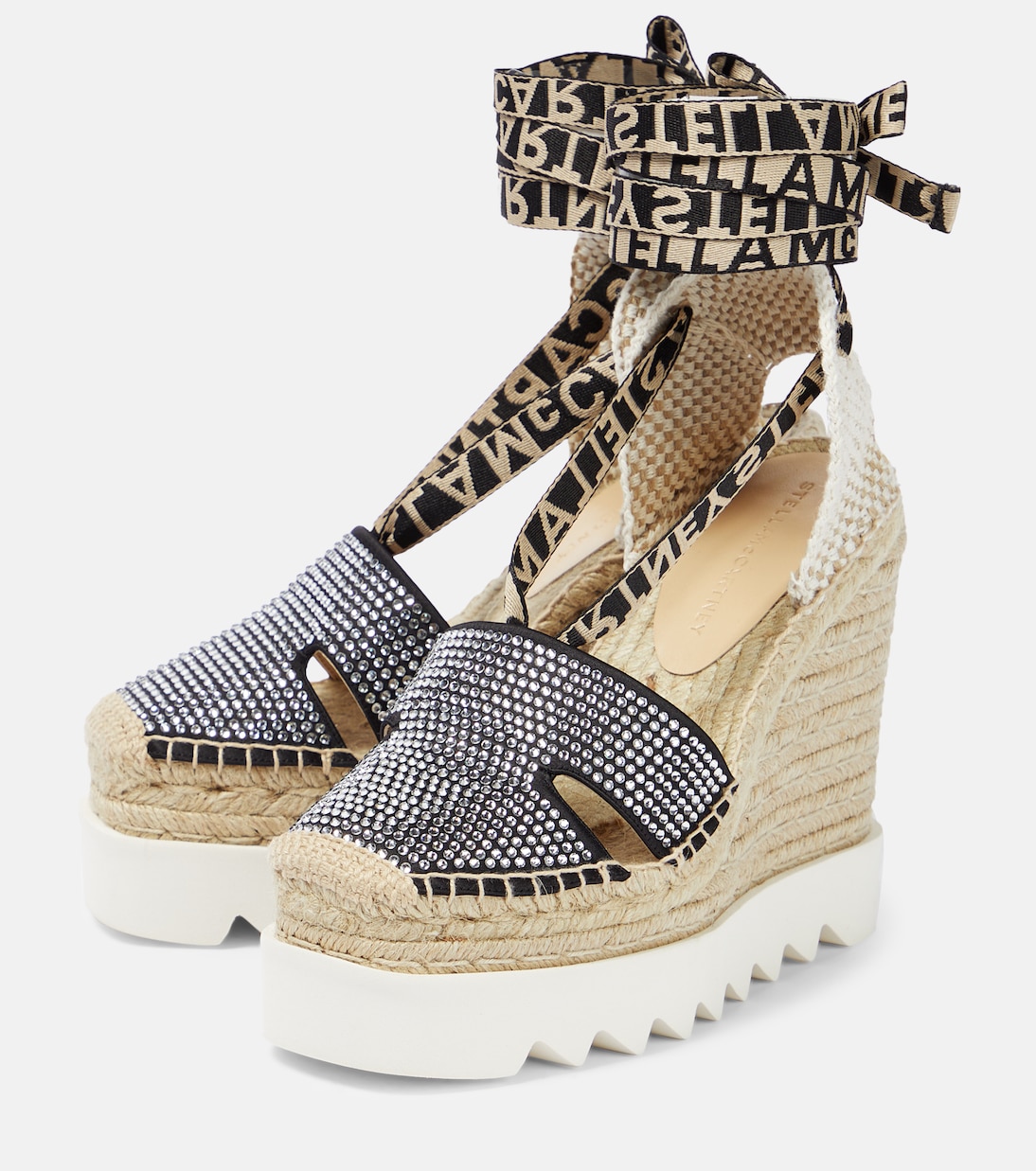 Espadrillas con zeppa con cristalli | Stella McCartney