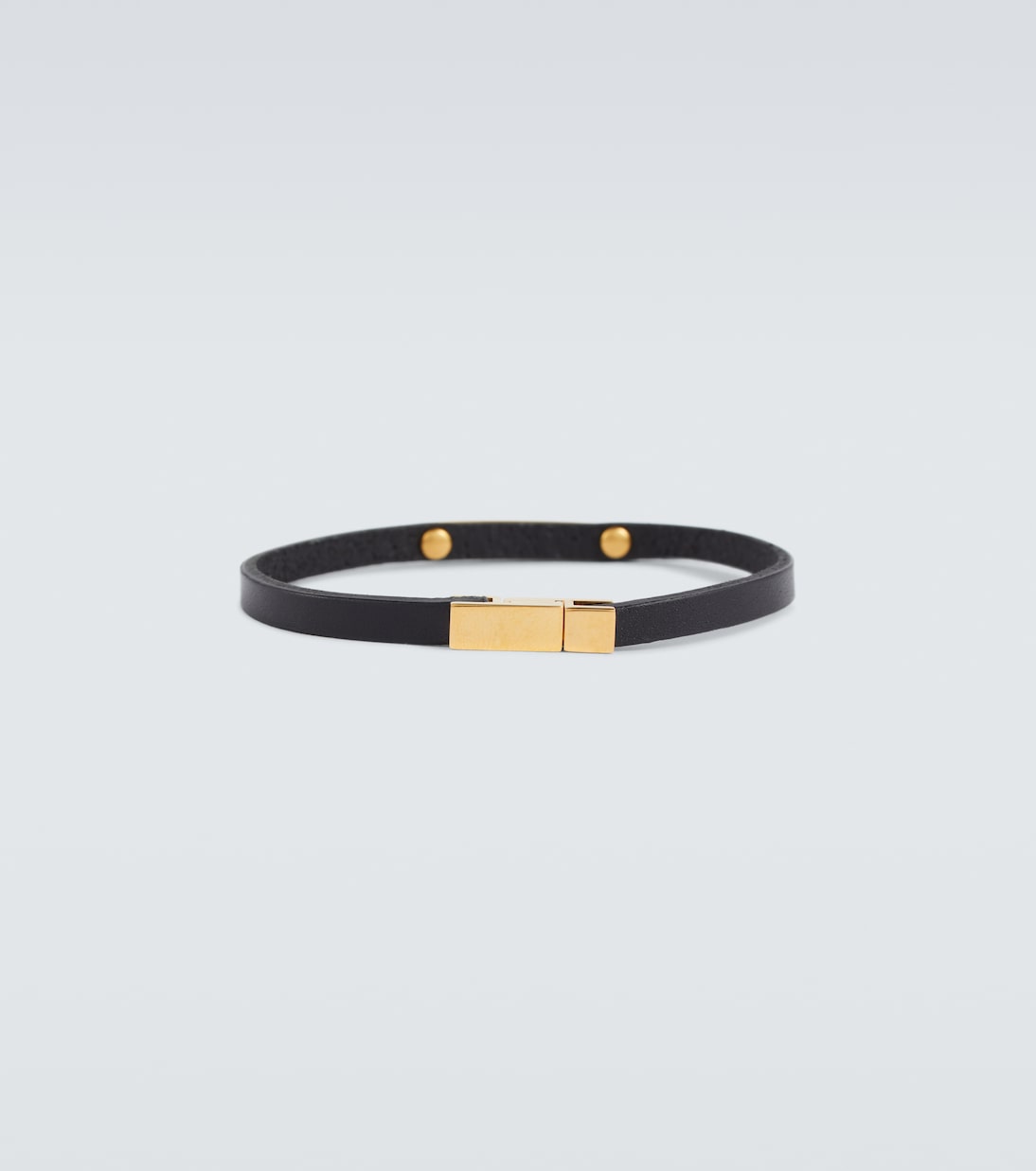 Bracciale in pelle con logo | Saint Laurent