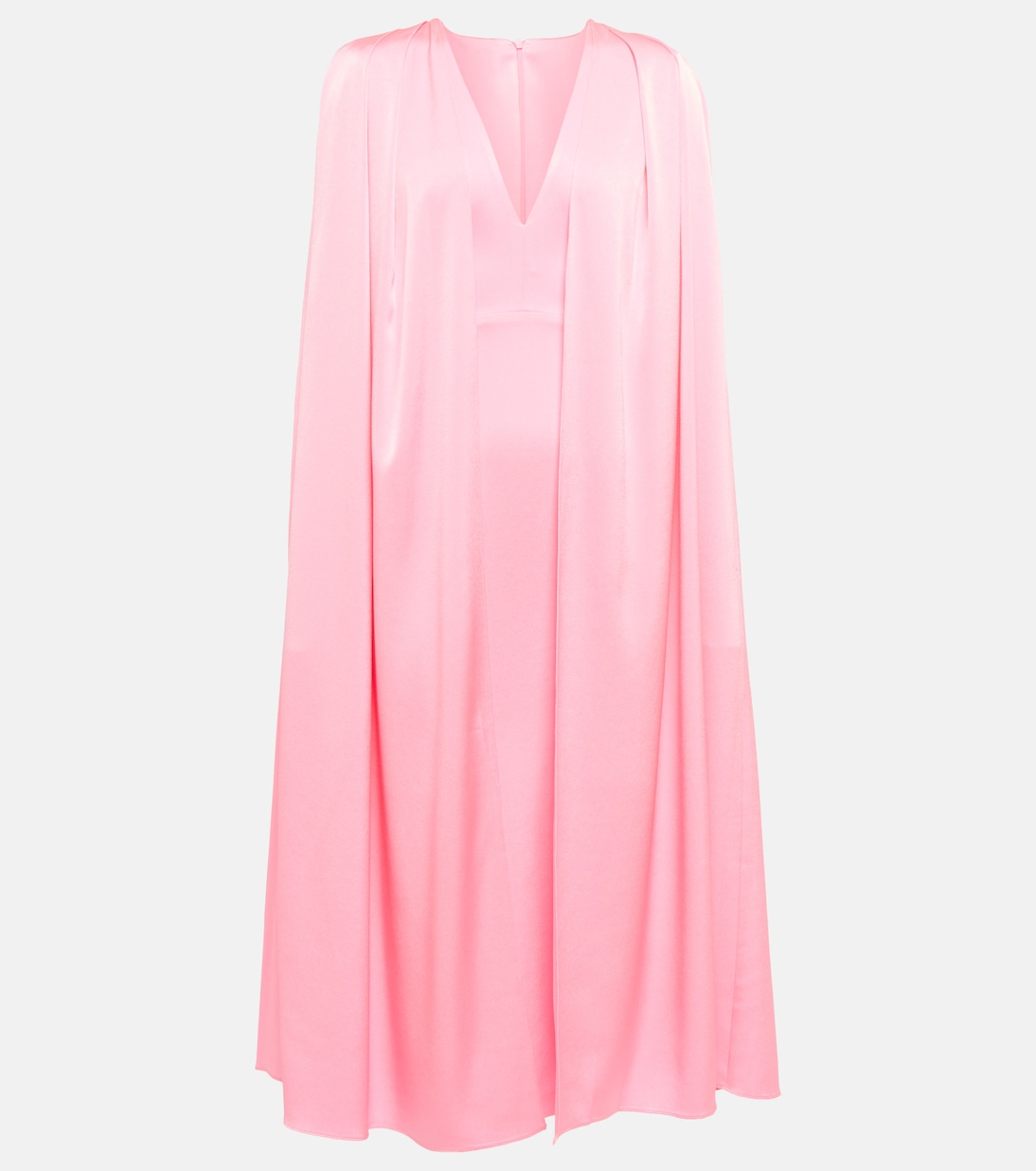 Vestido midi de crepé con capa | Alex Perry