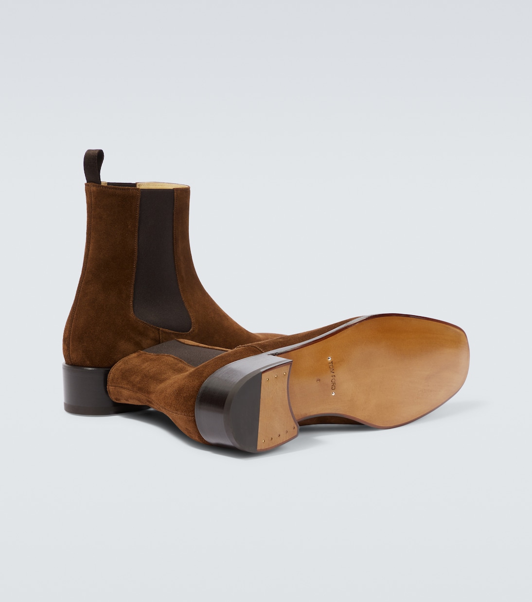 Suede ankle boots in brown Tom Ford Mytheresa