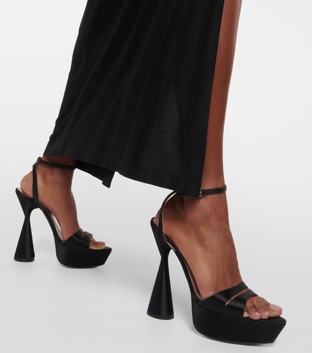 Skye satin platform sandals | D'Accori