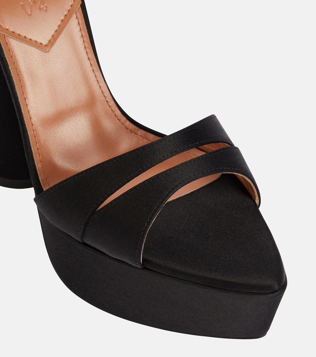 Skye satin platform sandals | D'Accori