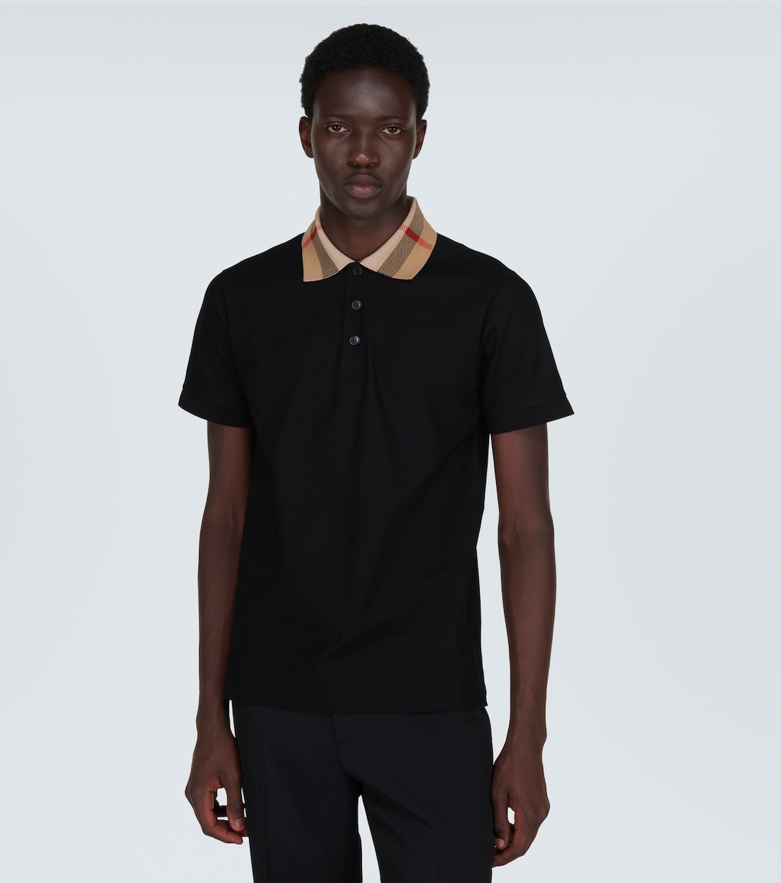 Polohemd Burberry Check aus Baumwoll-Piqué | Burberry