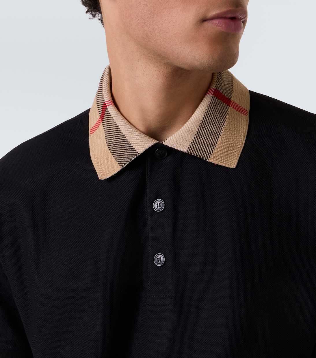 Burberry Check cotton piqué polo shirt | Burberry