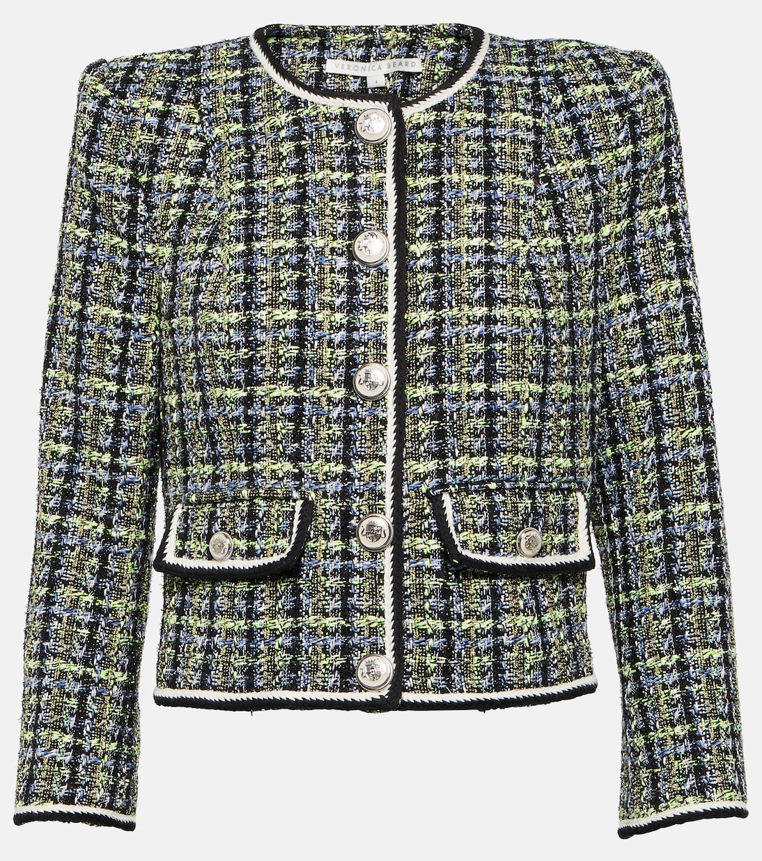 Chaqueta Ceres de tweed a cuadros | Veronica Beard