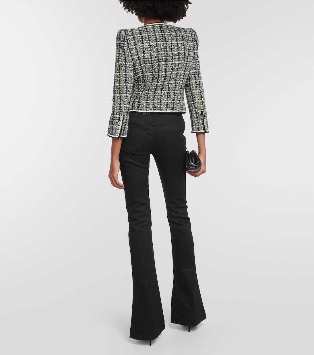 Chaqueta Ceres de tweed a cuadros | Veronica Beard