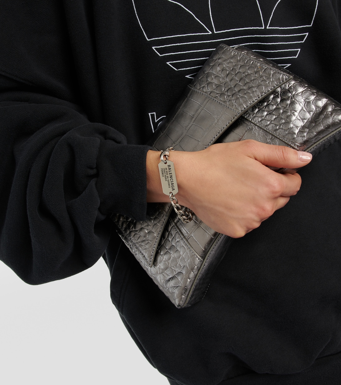 Bracelet a logo en argente Balenciaga Mytheresa
