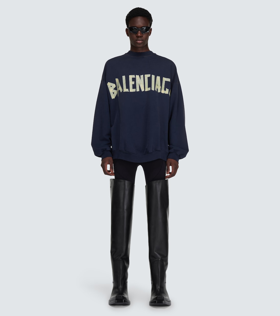 Overknee-Stiefel Santiago aus Leder | Balenciaga