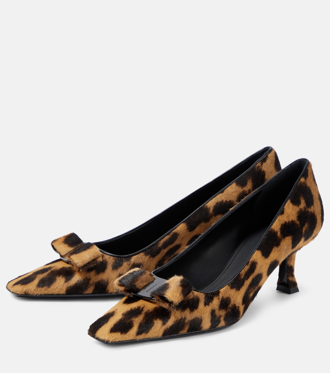Escarpins Siwar en cuir façon poulain à motif léopard | Ferragamo
