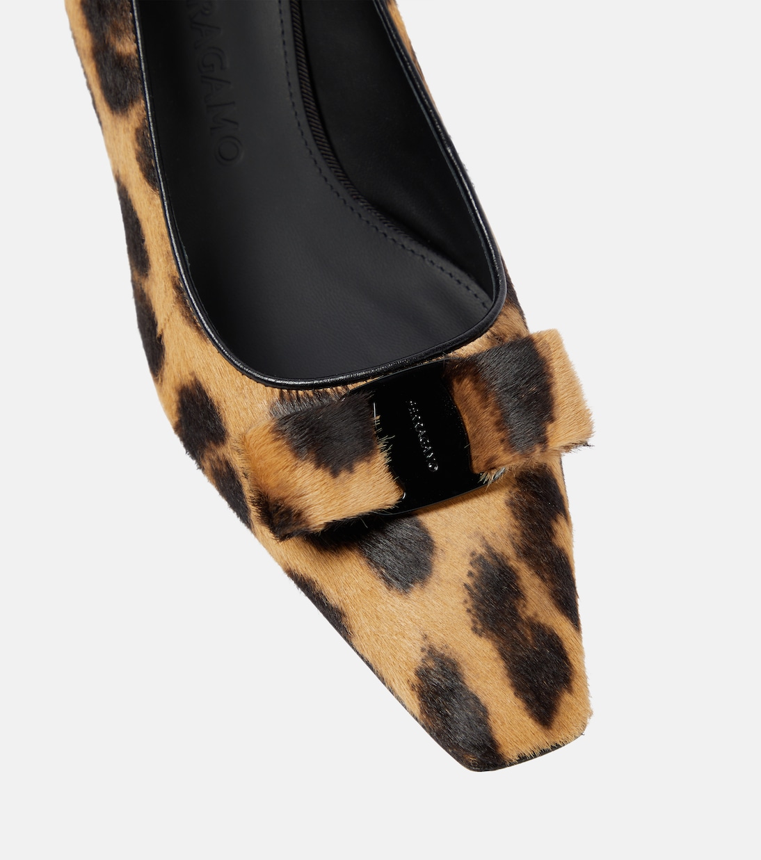 Escarpins Siwar en cuir façon poulain à motif léopard | Ferragamo