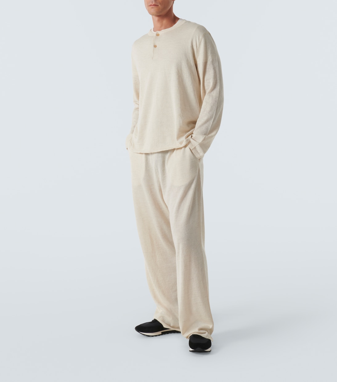 Sneakers Owen Runner mit Veloursleder | The Row