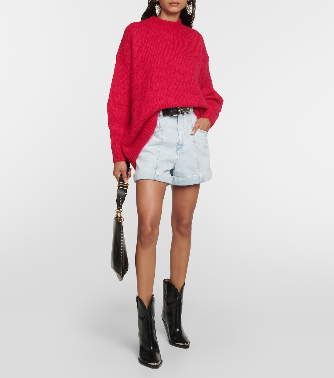 Jersey Idol de mohair con cuello mock | Isabel Marant