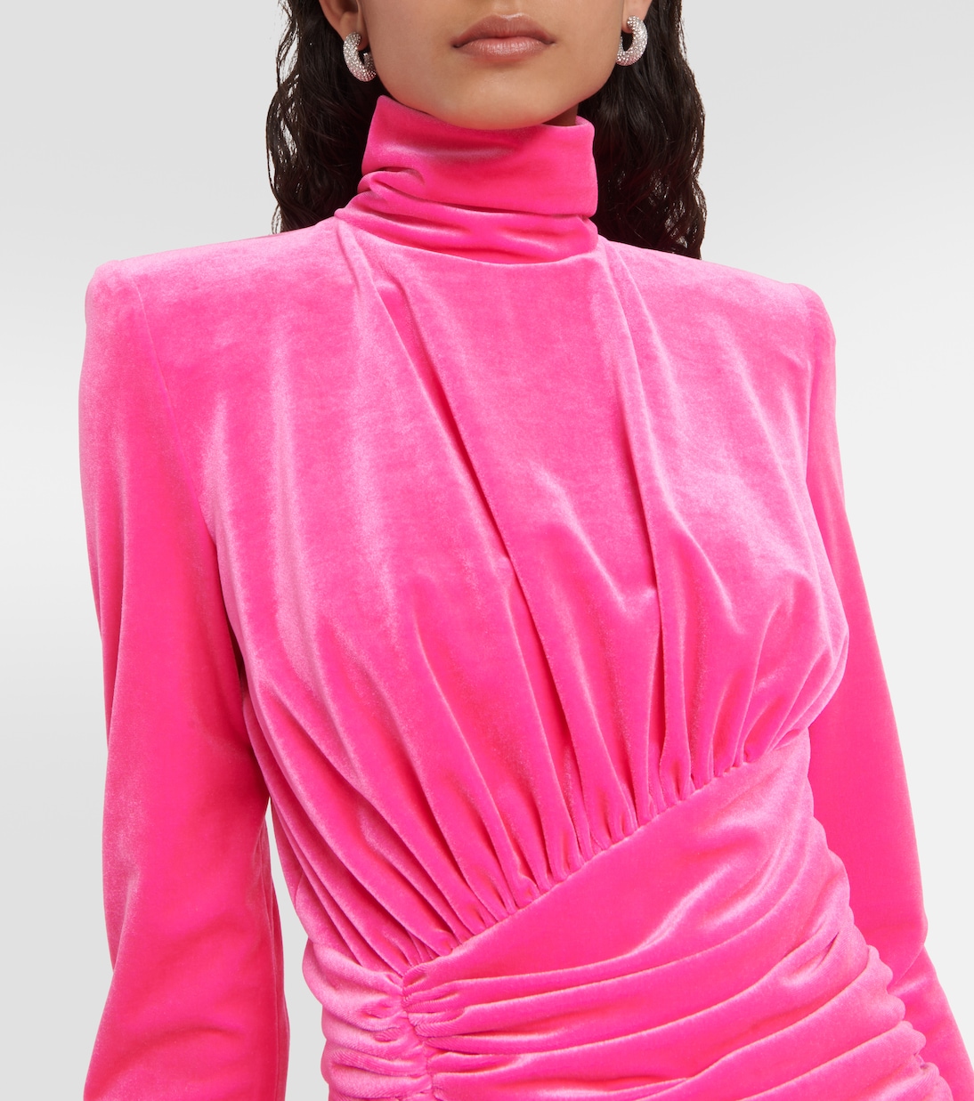 Miniabito in velluto con drappeggio | Alexandre Vauthier