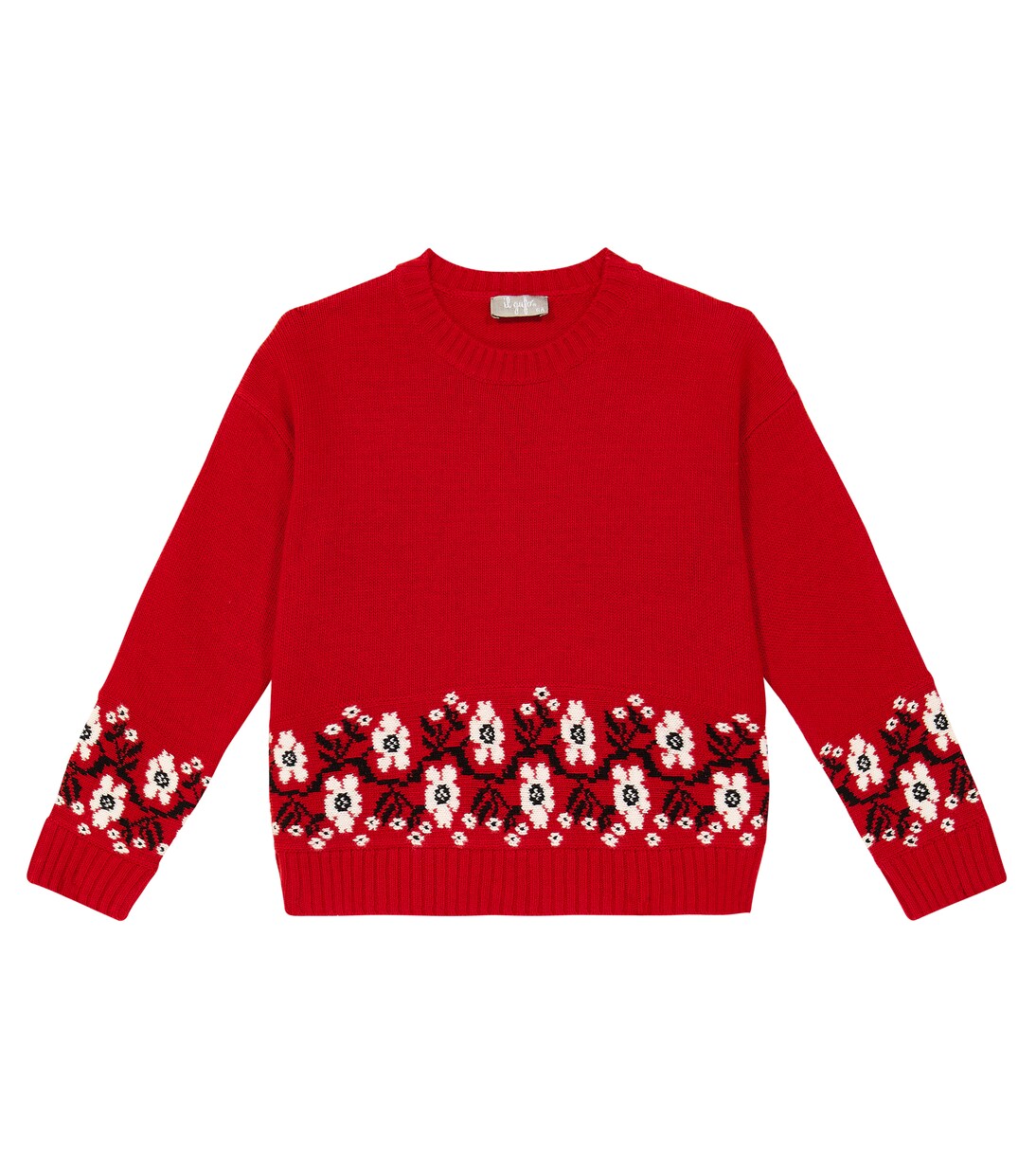Pull intarsia en laine vierge | Il Gufo
