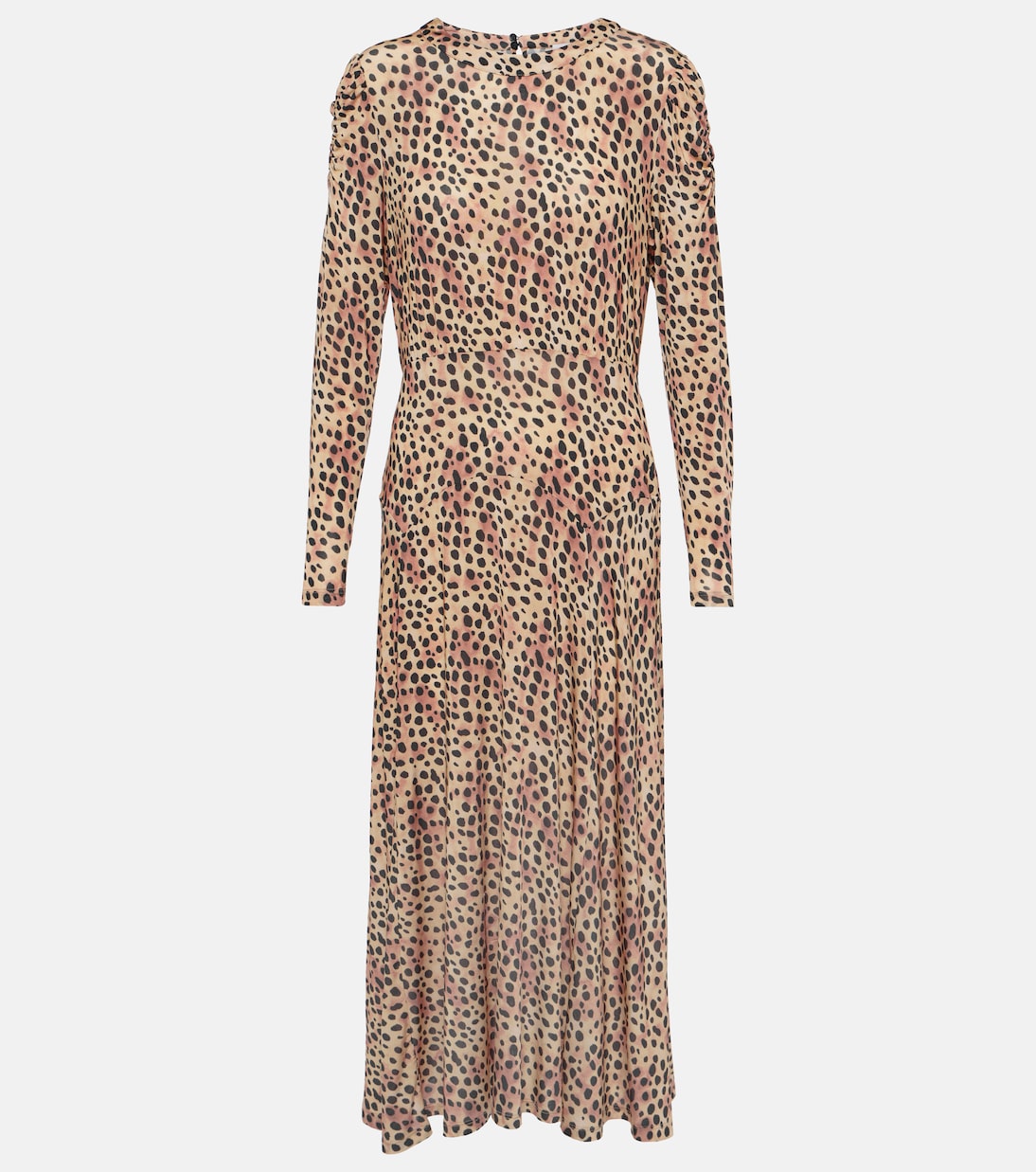 Cerise leopard print midi dress in multicoloured Rixo Mytheresa