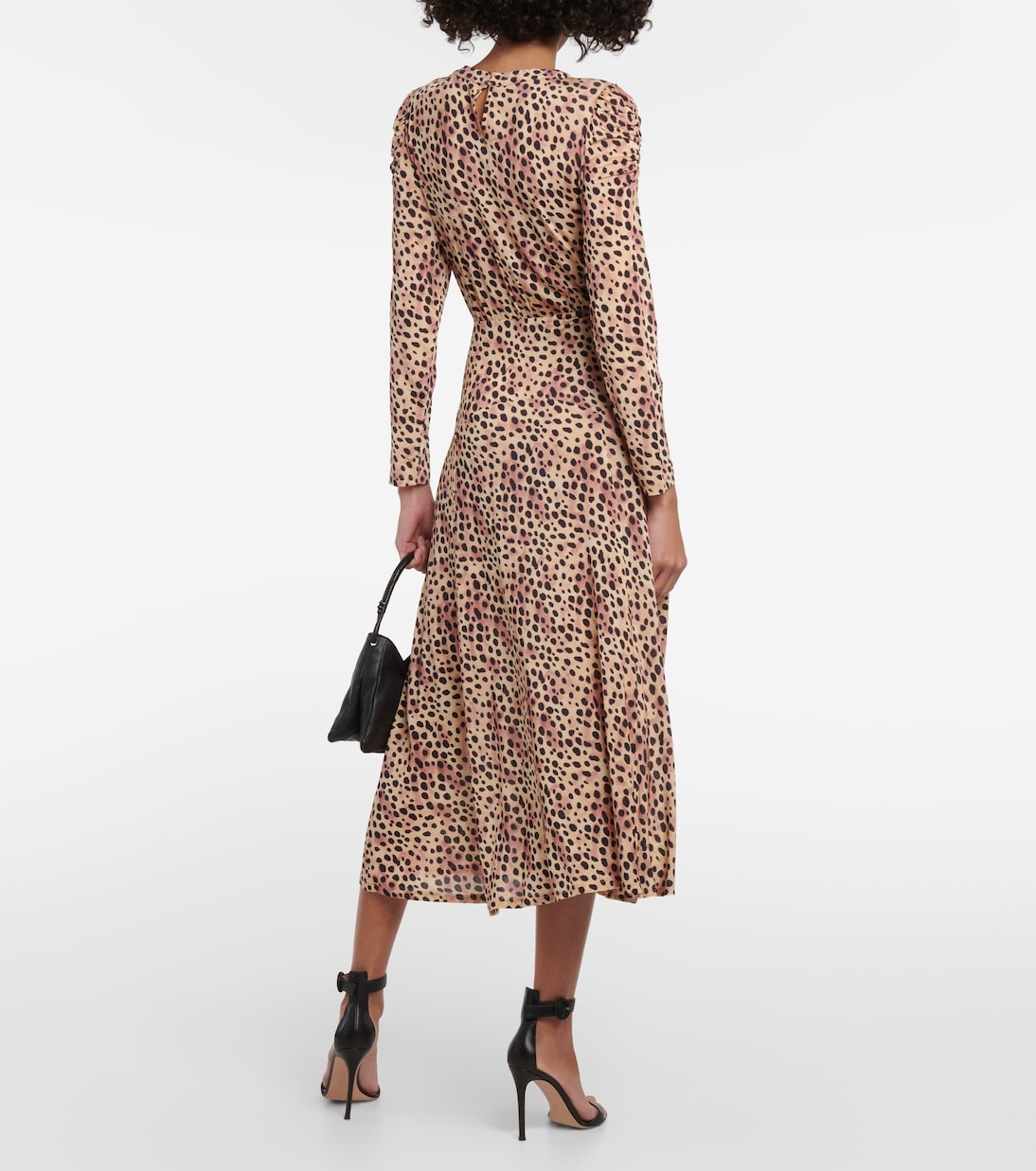 Vestido midi Cerise estampado | Rixo