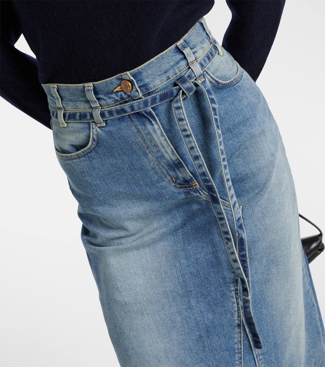 Gonna midi di jeans a vita alta | Altuzarra