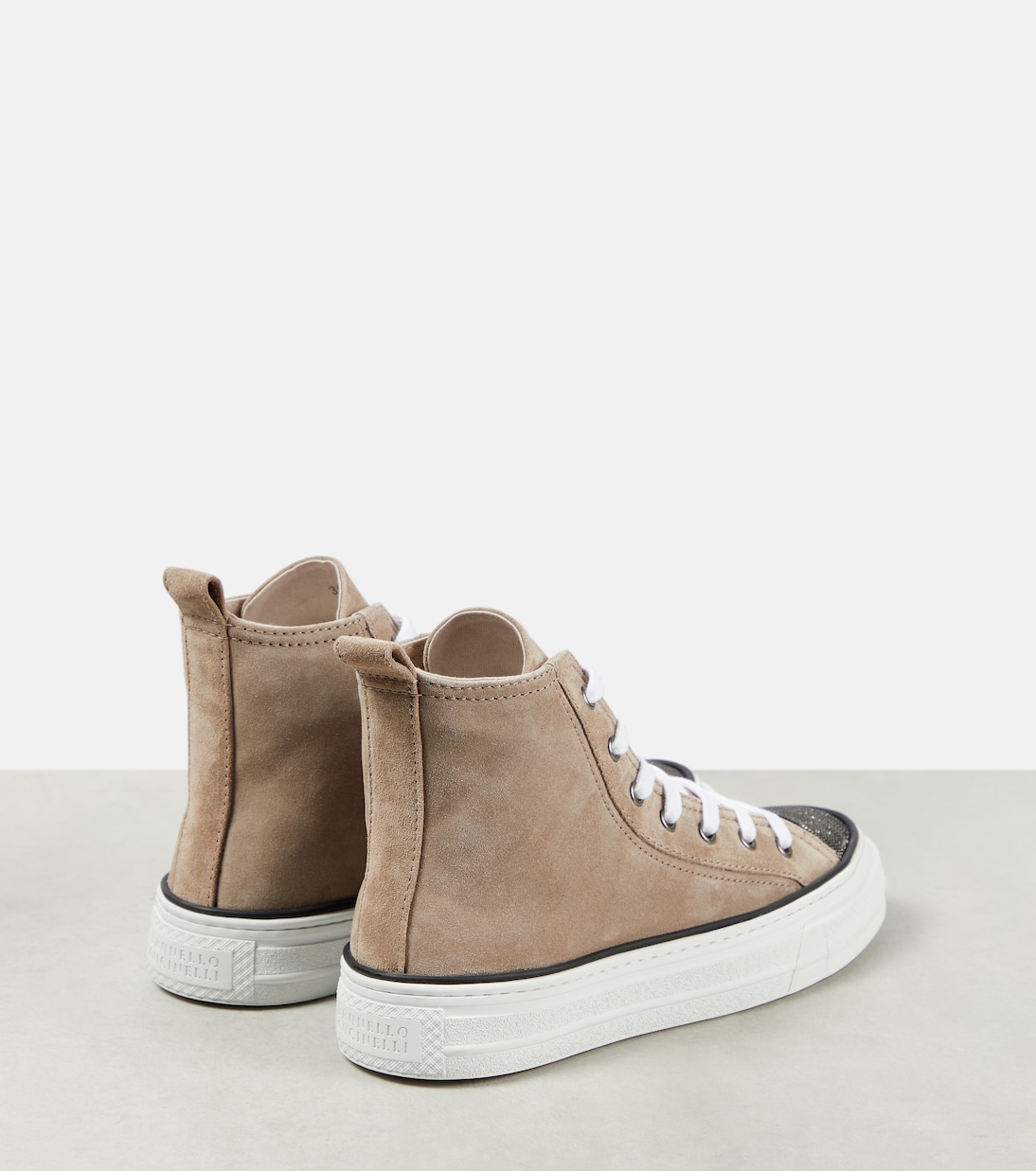 Baskets en daim à perles Monili | Brunello Cucinelli