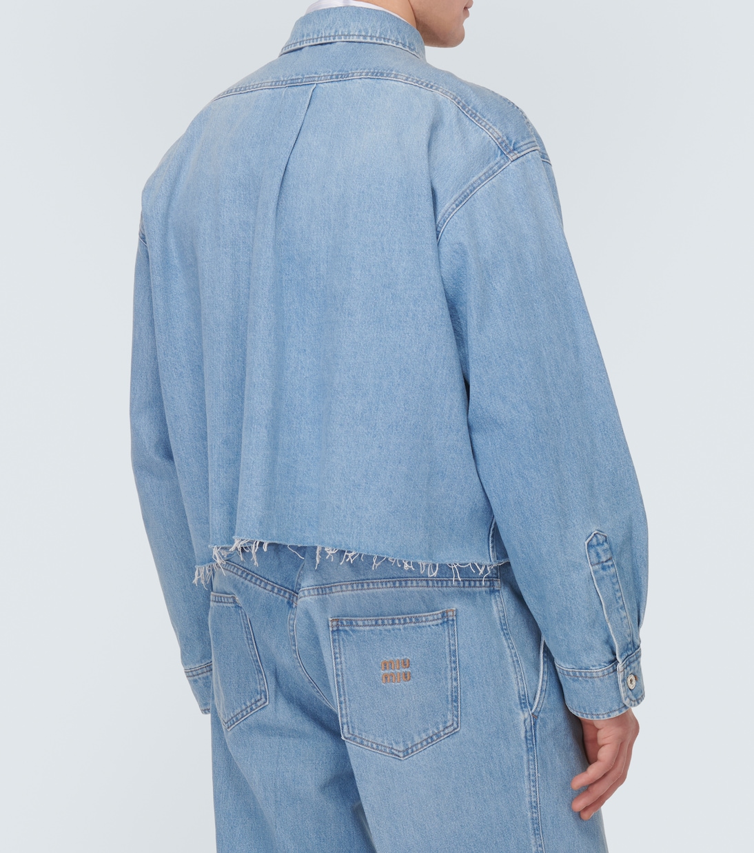 Cropped-Jeansjacke | Miu Miu