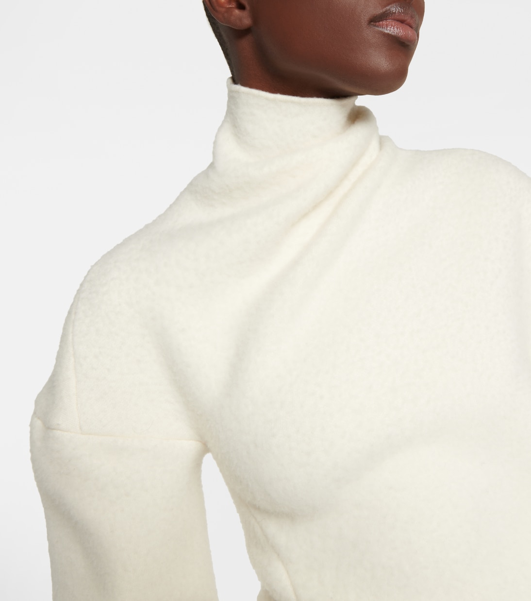 Enoch asymmetric wool turtleneck sweater | The Row