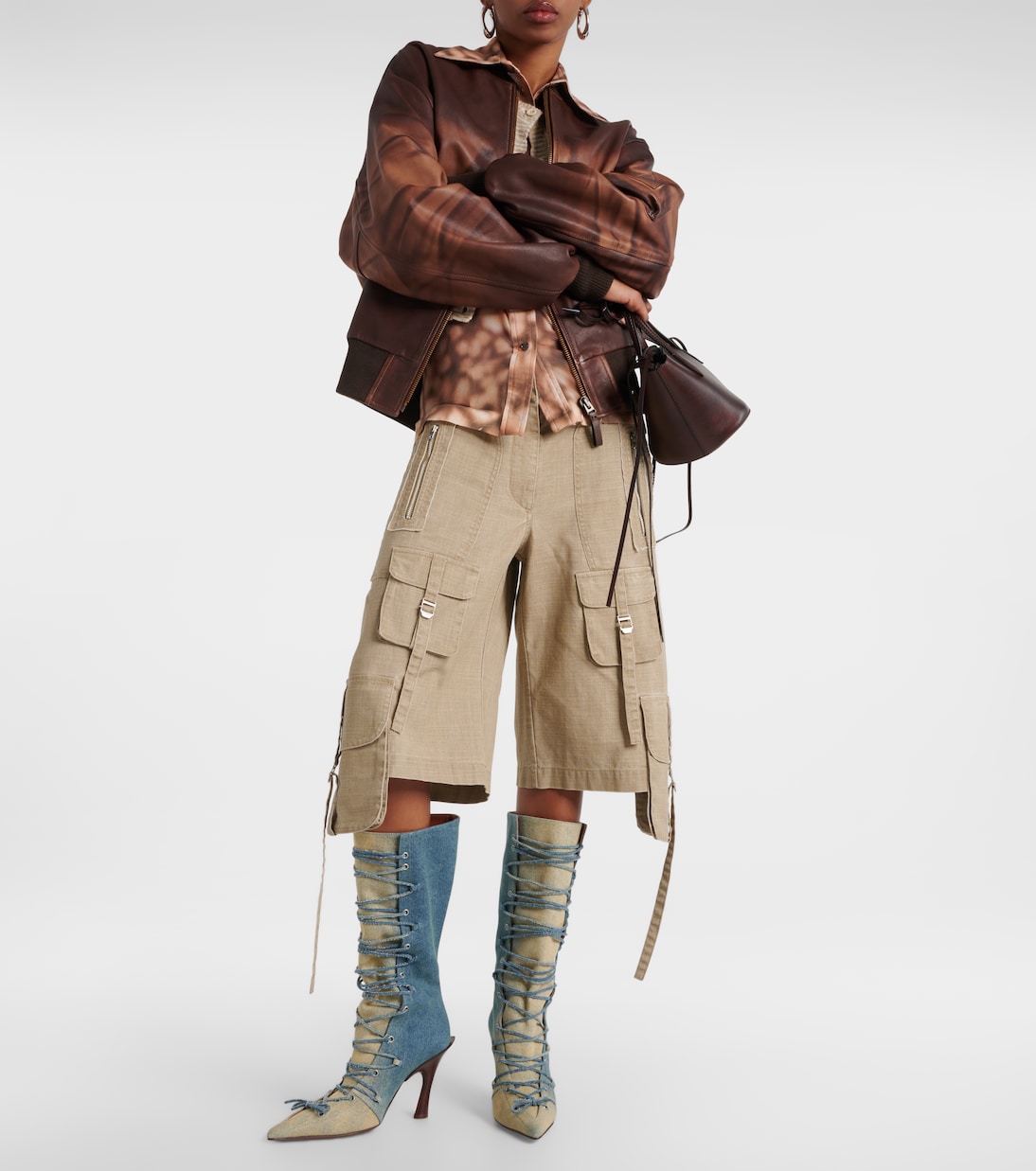 Botas altas Bitten de denim | Acne Studios