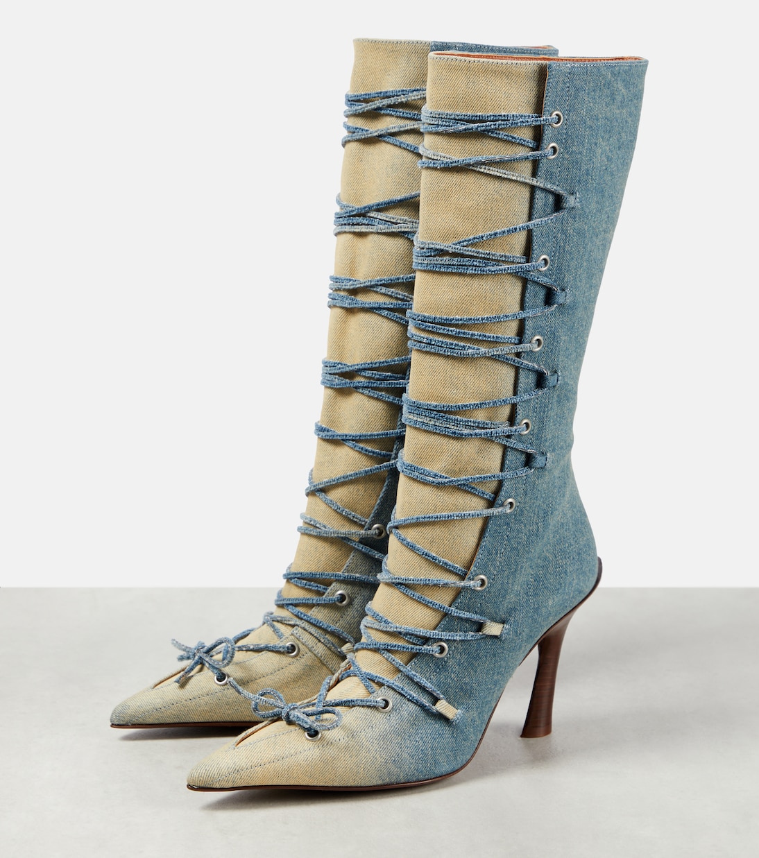 Botas altas Bitten de denim | Acne Studios