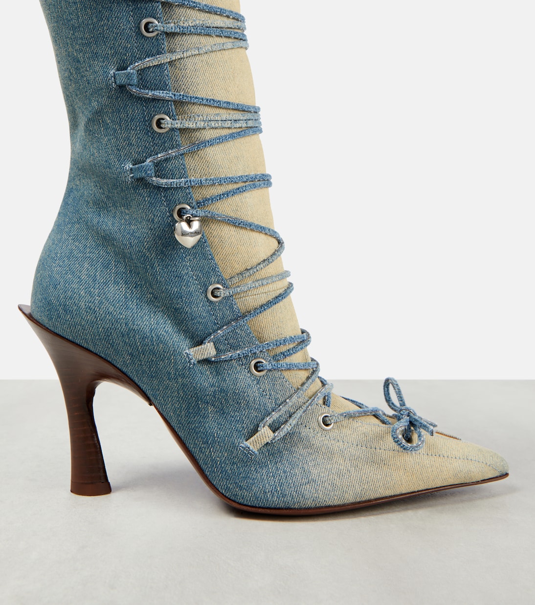 Botas altas Bitten de denim | Acne Studios