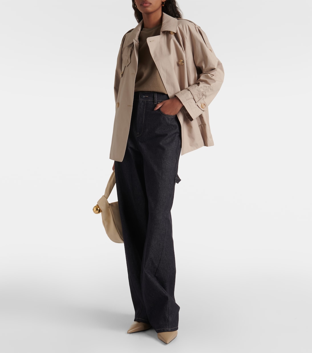 Jean ample Centro à taille haute | Max Mara
