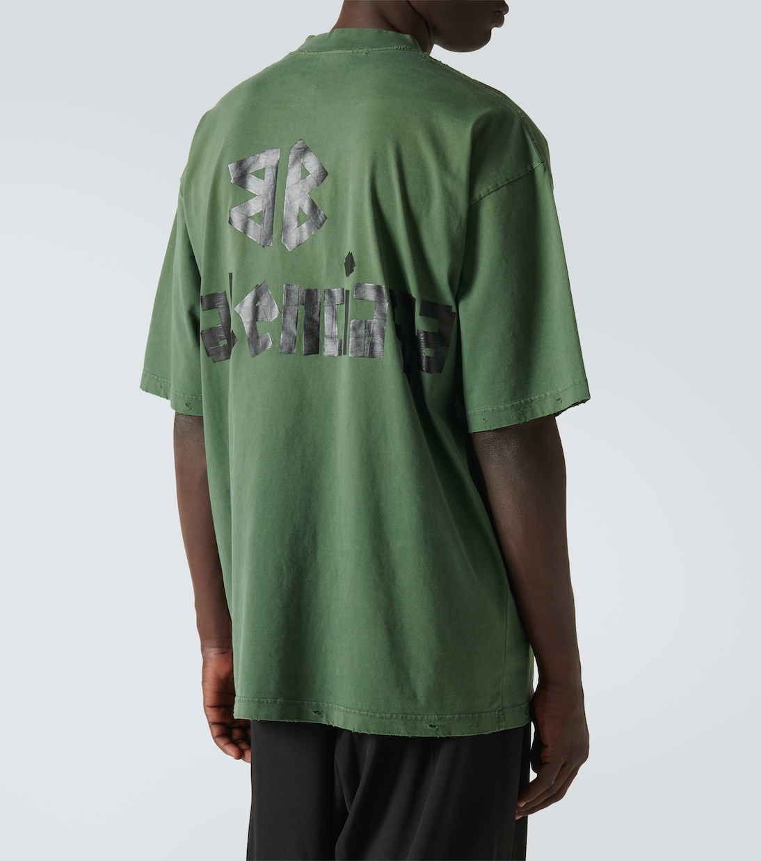 Camiseta Tape de jersey de mezcla de algodón | Balenciaga