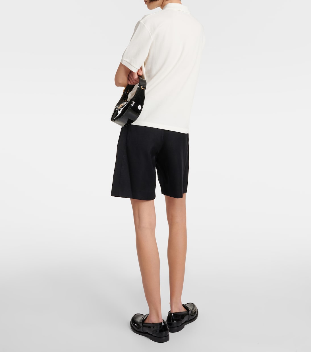 Polo en coton à logo | Miu Miu
