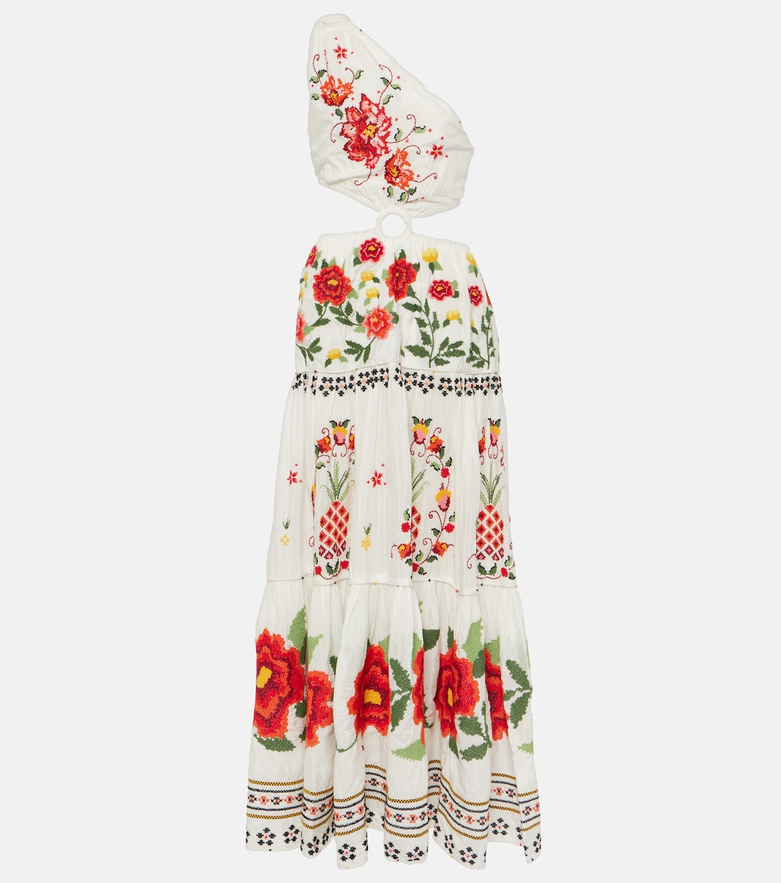 Maxikleid Carmina Floral aus einem Baumwollgemisch | Farm Rio