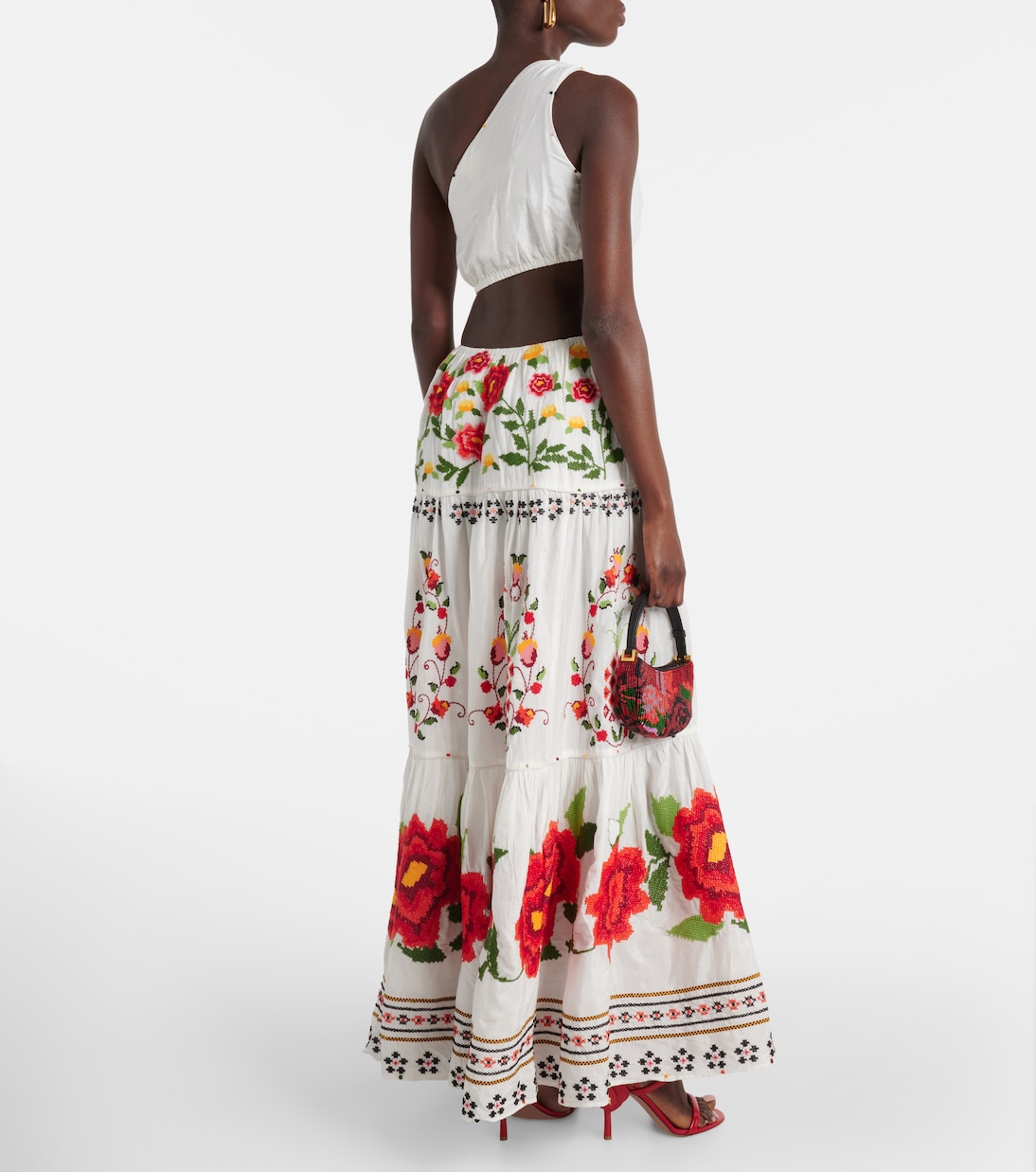 Maxikleid Carmina Floral aus einem Baumwollgemisch | Farm Rio