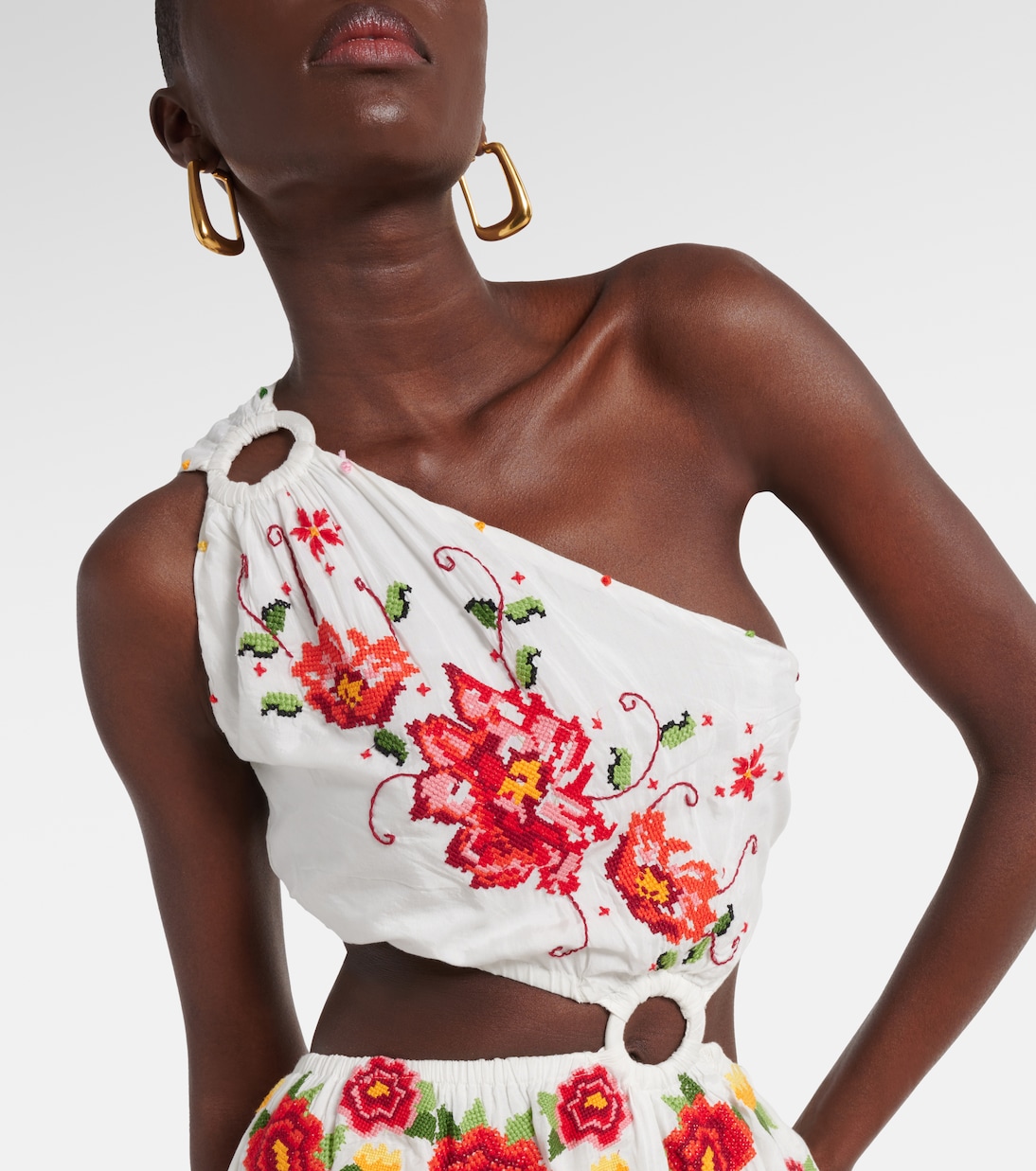 Maxikleid Carmina Floral aus einem Baumwollgemisch | Farm Rio