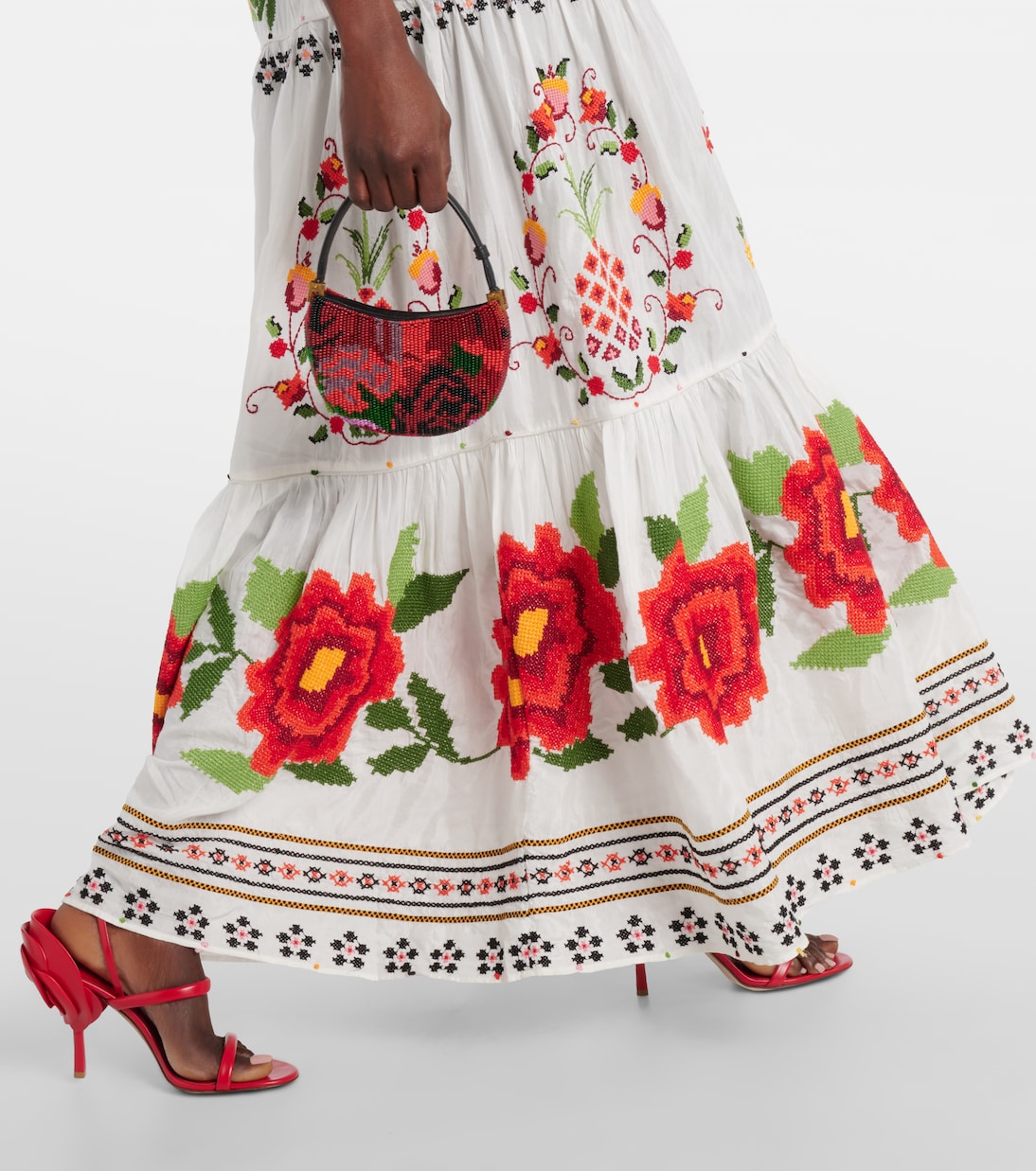Maxikleid Carmina Floral aus einem Baumwollgemisch | Farm Rio