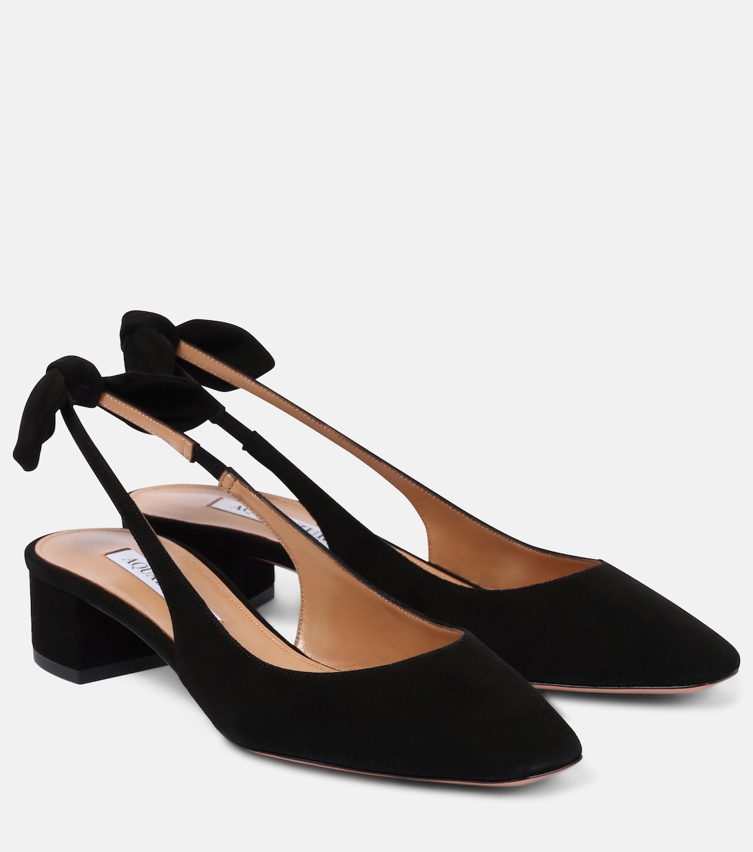 Pumps slingback Very Bow 35 in suede | Aquazzura