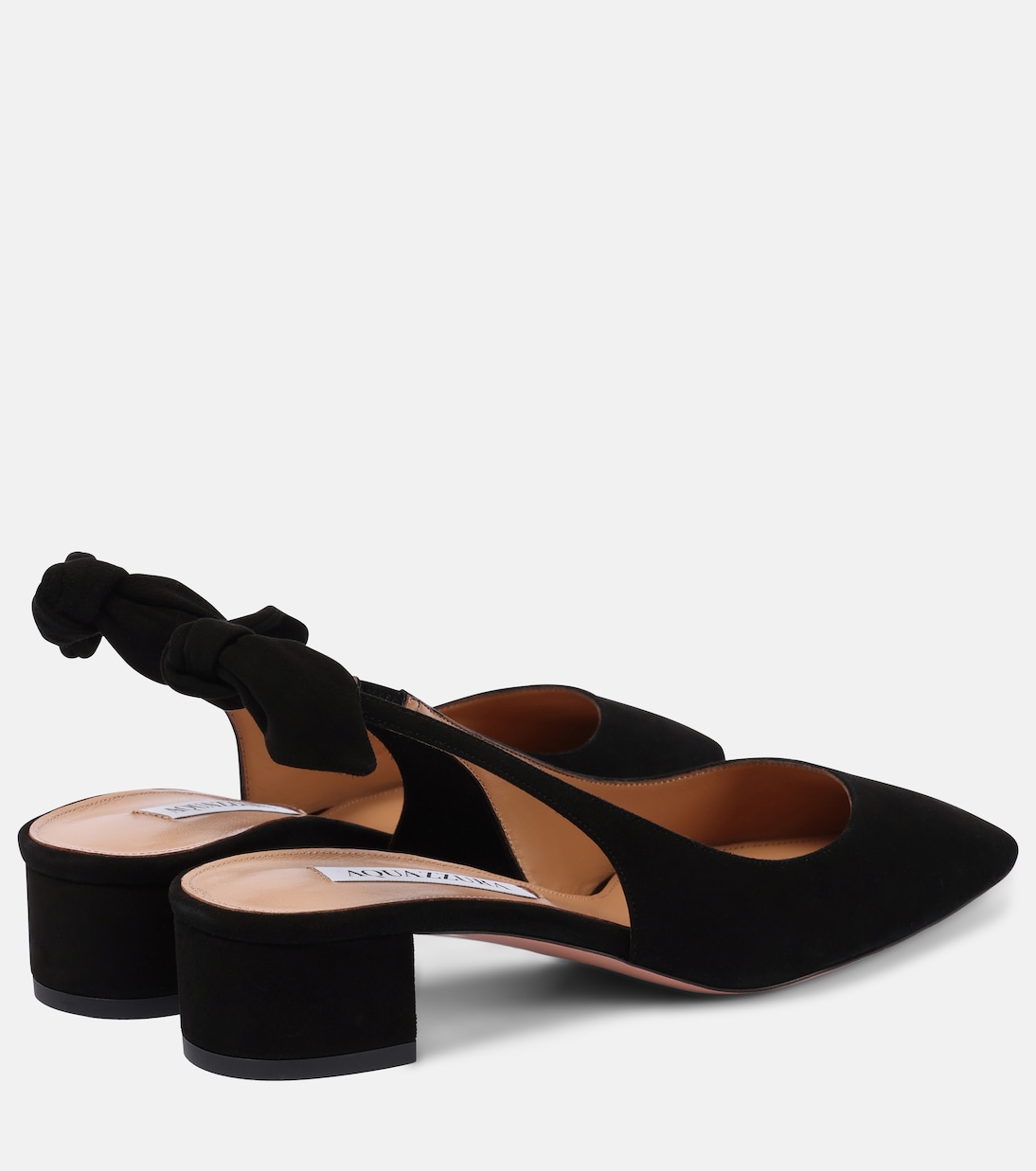 Pumps slingback Very Bow 35 in suede | Aquazzura