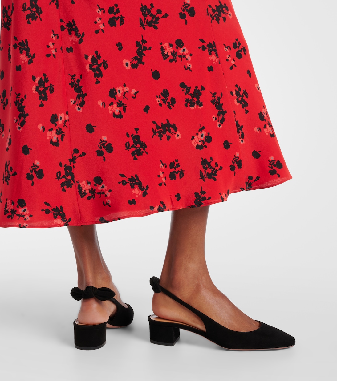Pumps slingback Very Bow 35 in suede | Aquazzura