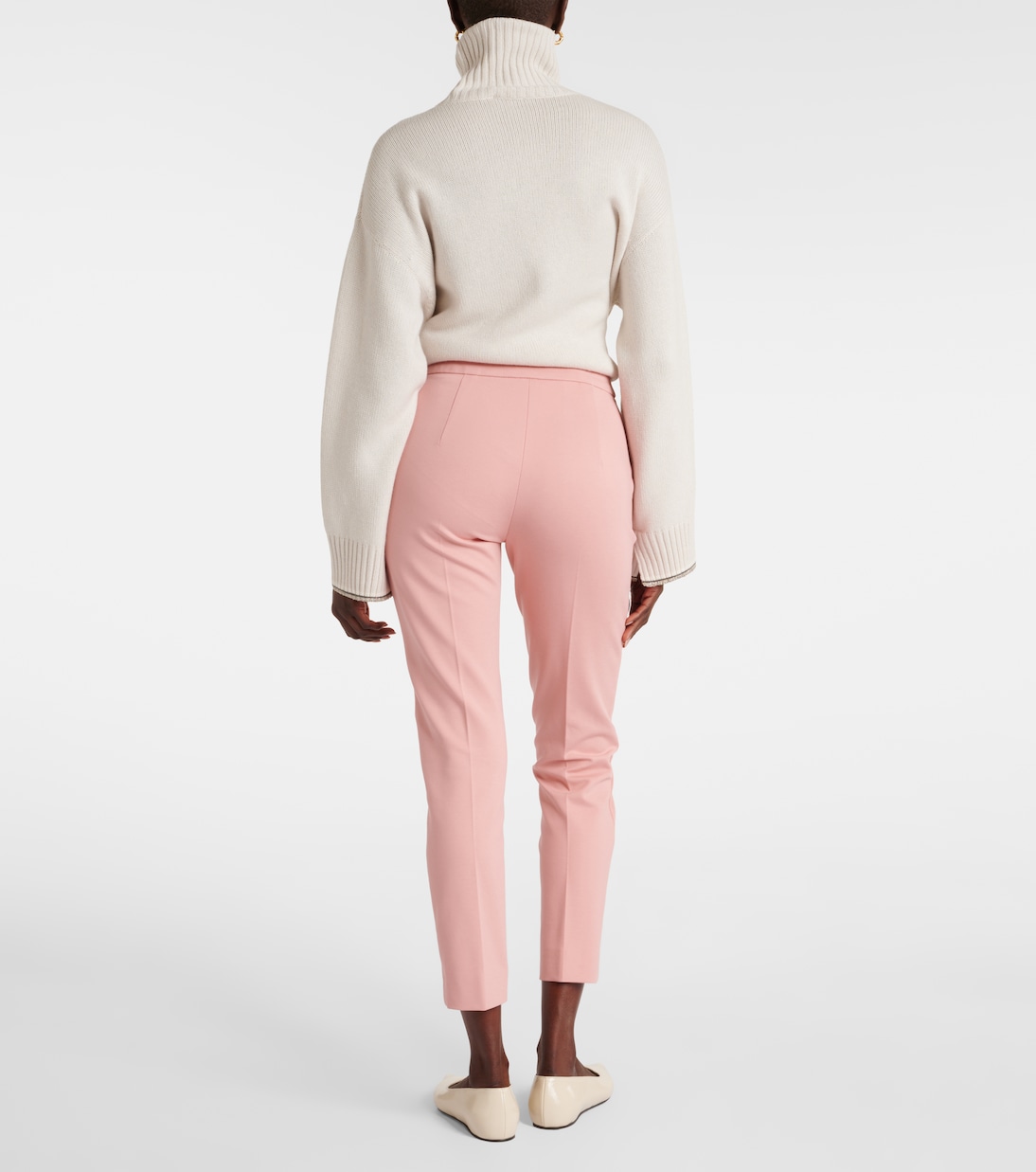 Pantaloni slim cropped in jersey | Max Mara