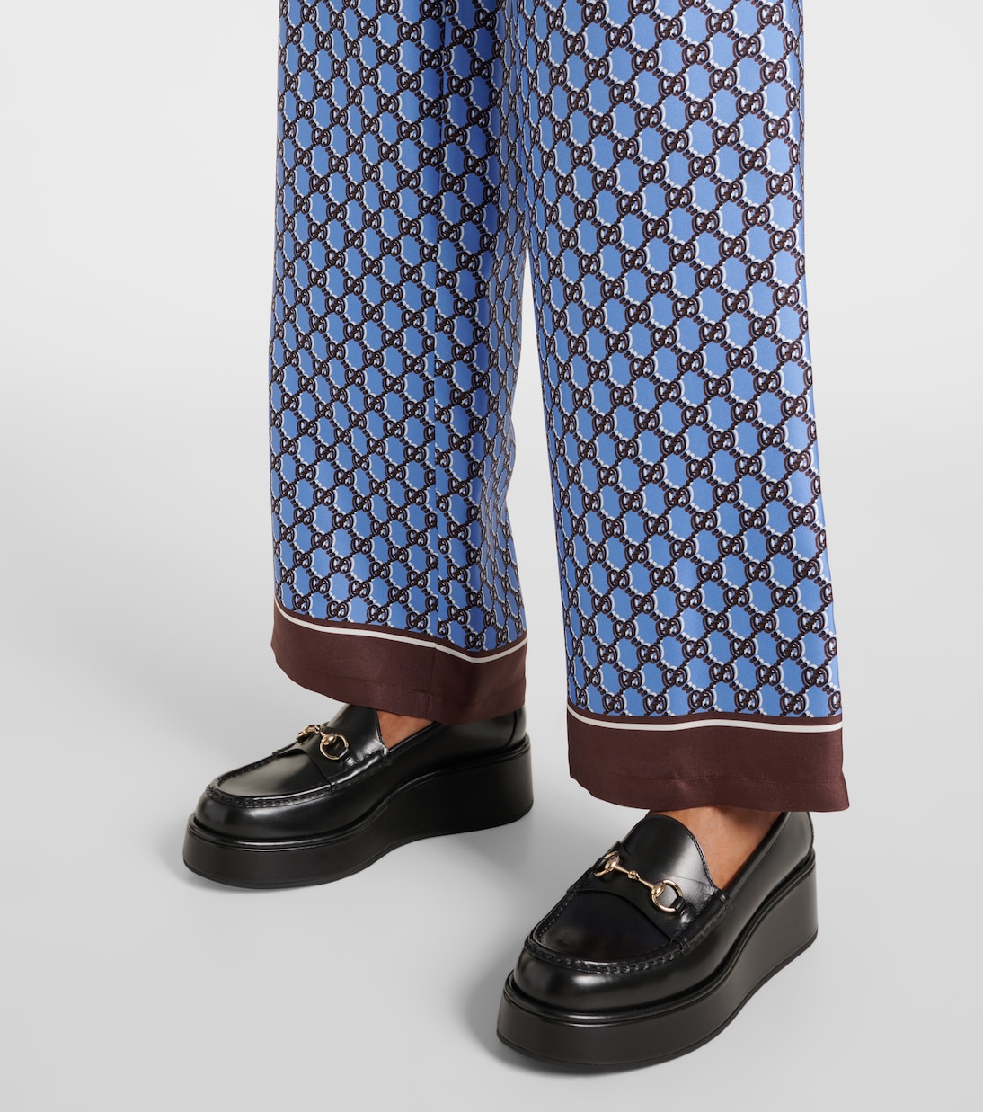Plateau-Loafers Horsebit aus Leder | Gucci