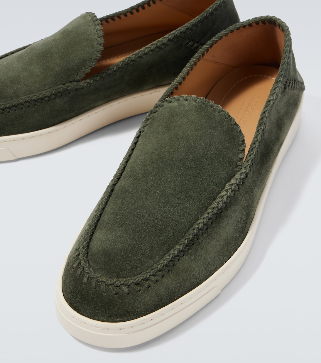 Suede slip-on shoes | Giorgio Armani