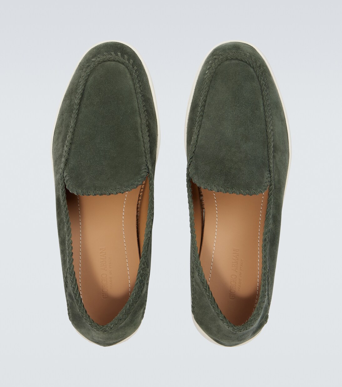 Suede slip-on shoes | Giorgio Armani