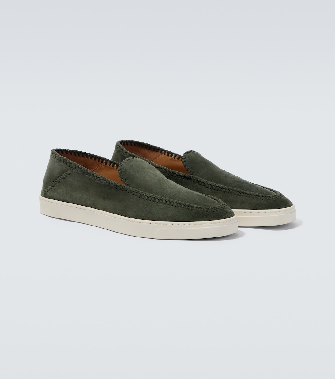 Suede slip-on shoes | Giorgio Armani