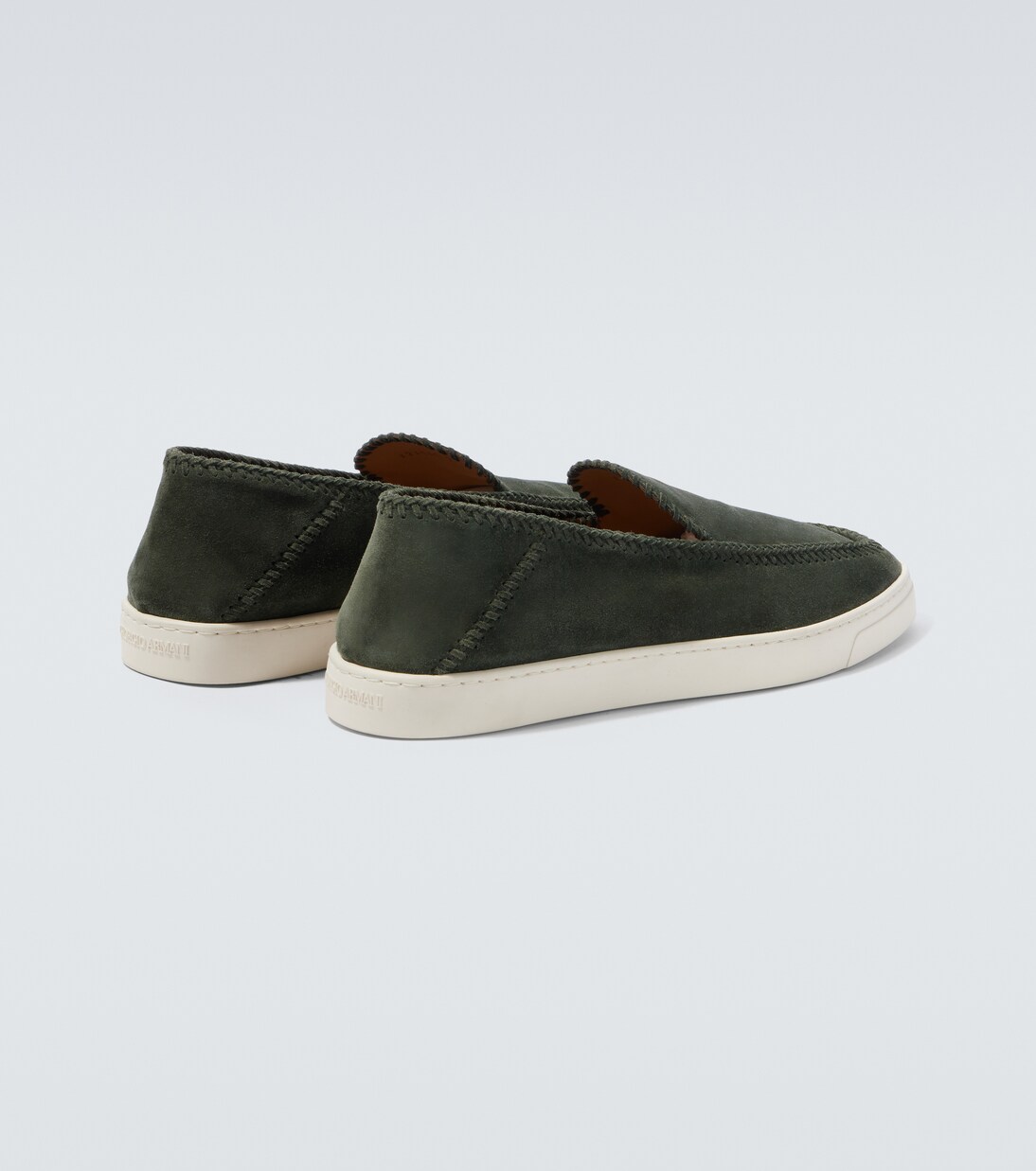 Suede slip-on shoes | Giorgio Armani