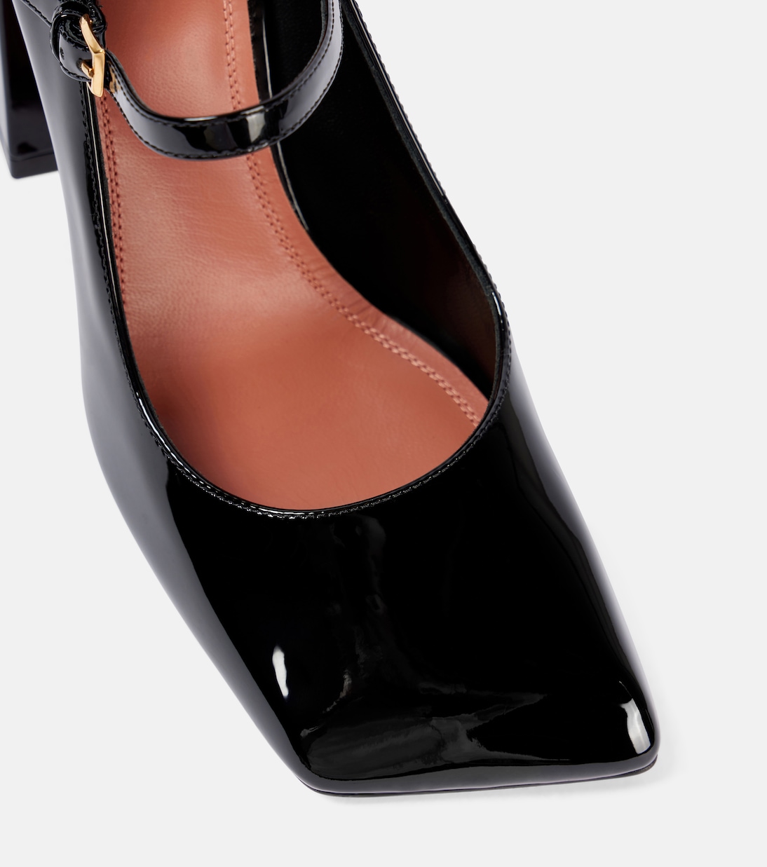 Escarpins Charlotte 95 en cuir verni | Amina Muaddi