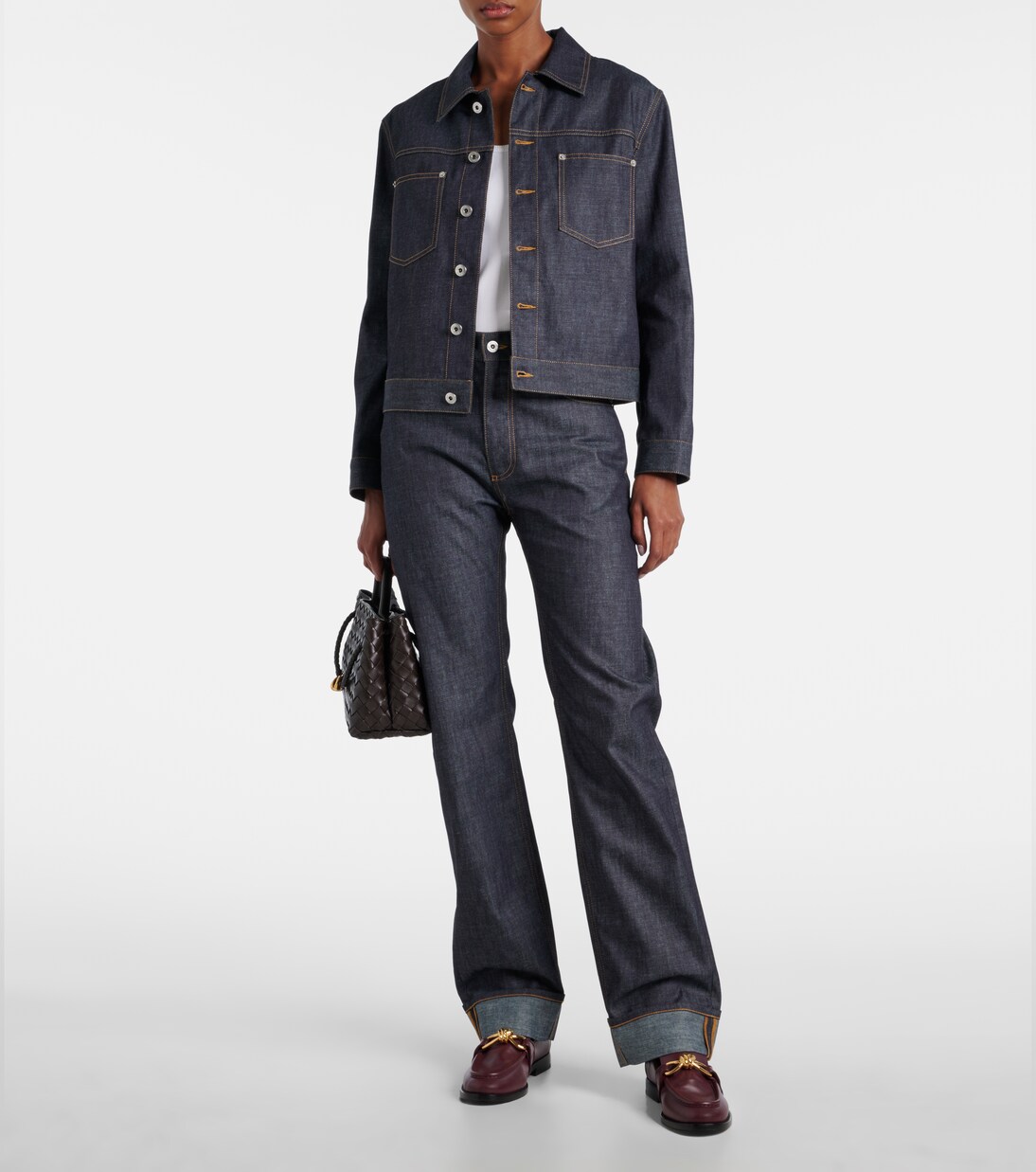 East-West Andiamo leather tote bag | Bottega Veneta