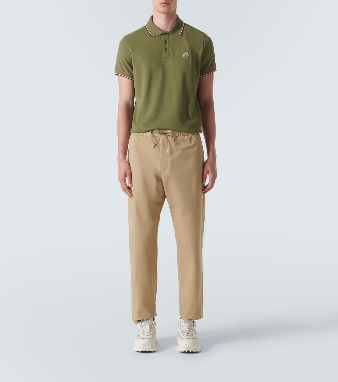 Polo en coton à logo | Moncler