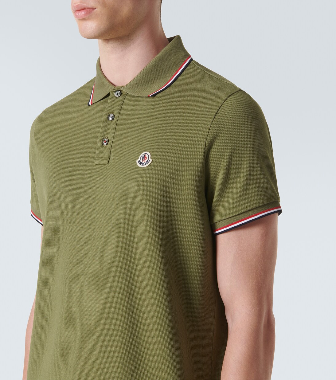 Polo en coton à logo | Moncler
