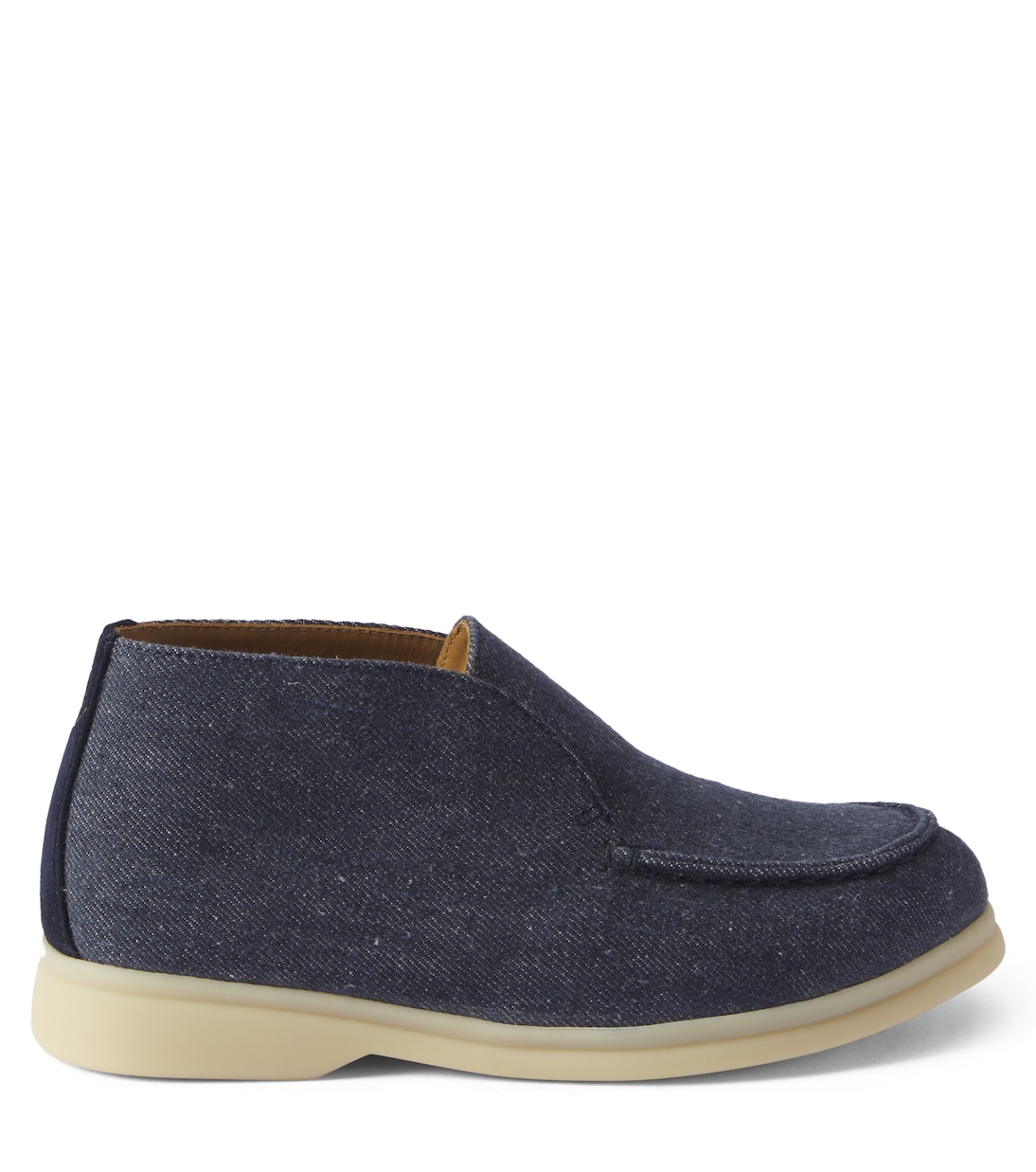 Ankle Boots Open Walk aus Denim | Loro Piana Kids