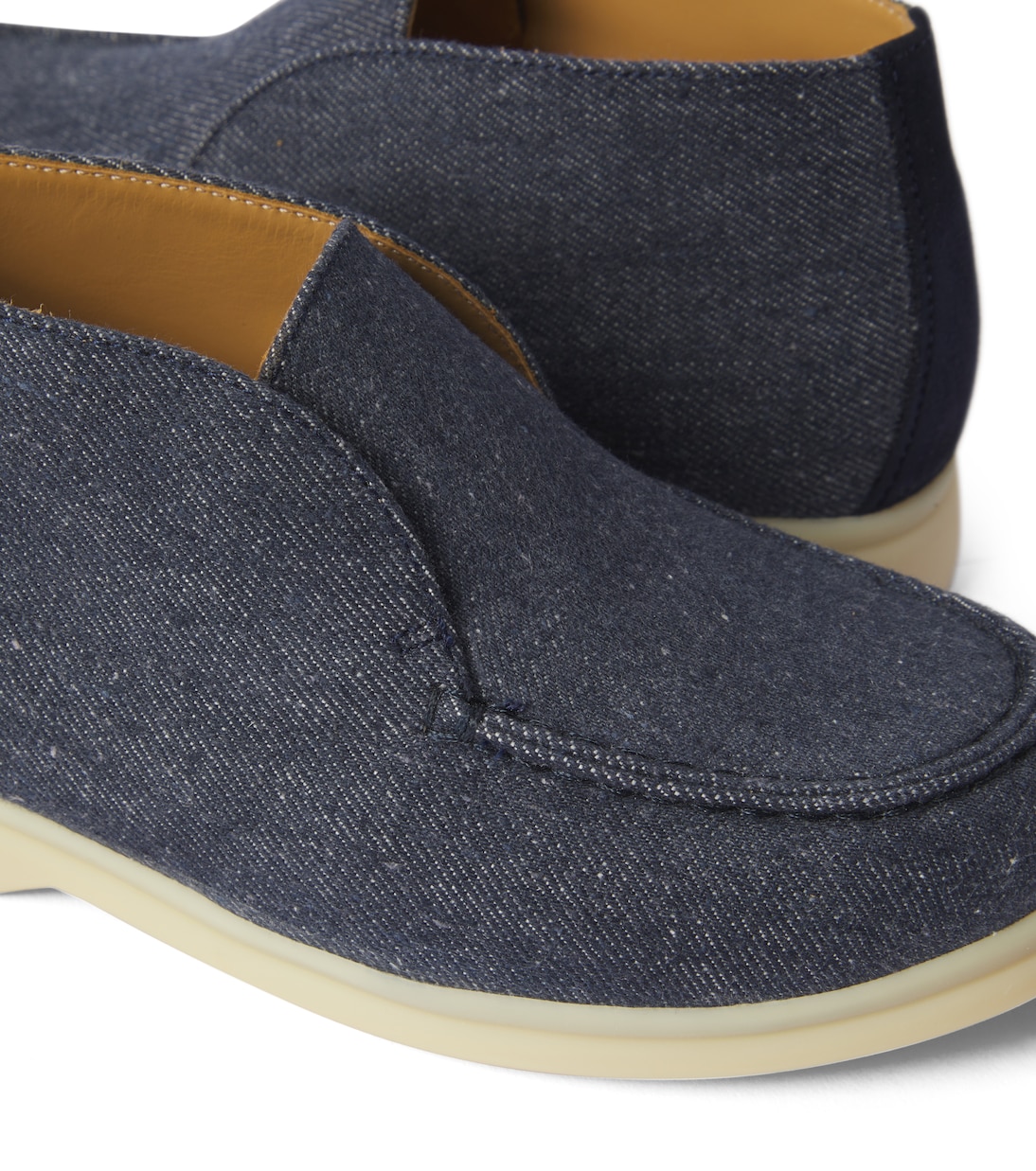 Ankle Boots Open Walk aus Denim | Loro Piana Kids